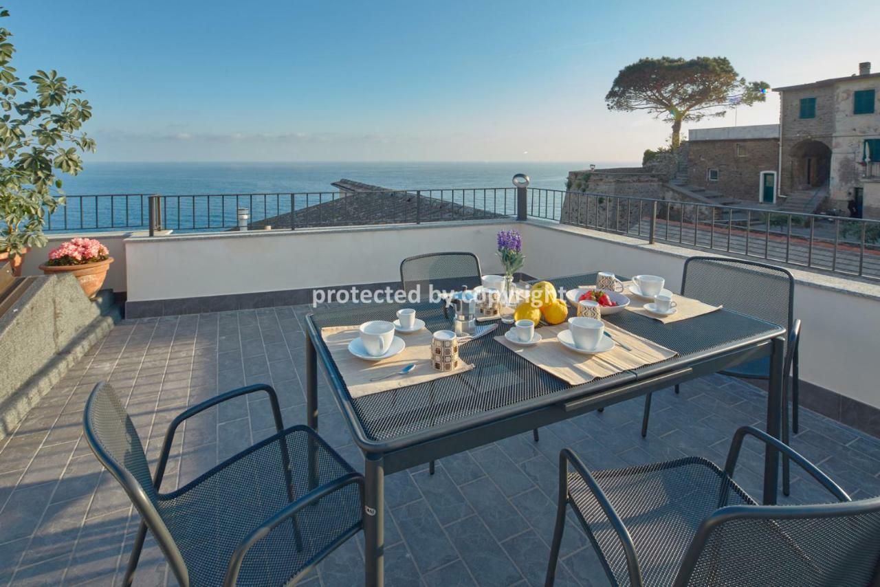 Luxury Penthouse Sea View Villa Corniglia Bagian luar foto