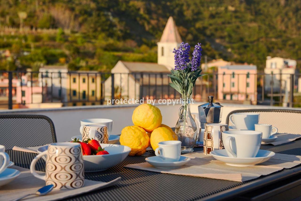 Luxury Penthouse Sea View Villa Corniglia Bagian luar foto