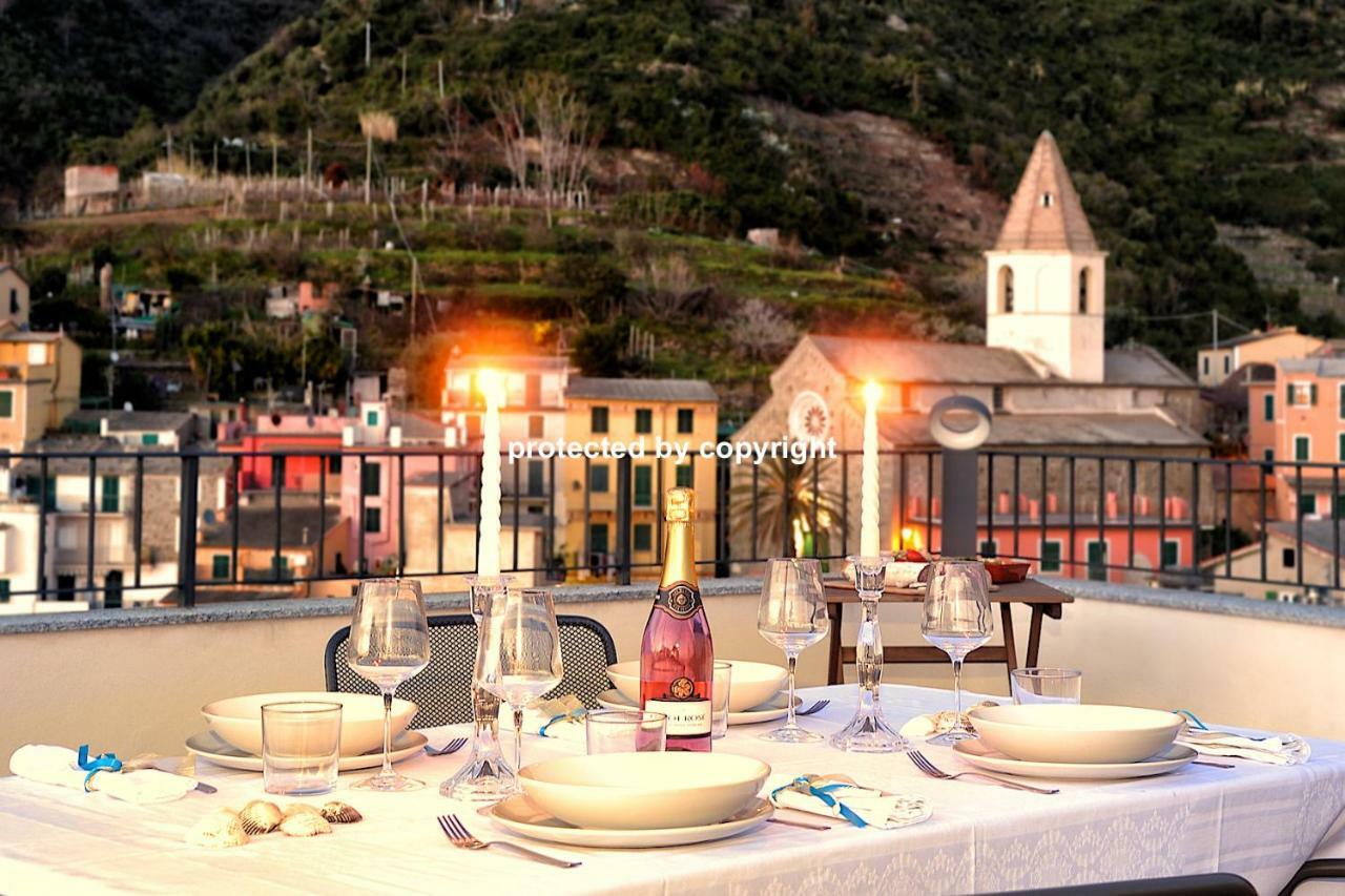 Luxury Penthouse Sea View Villa Corniglia Bagian luar foto