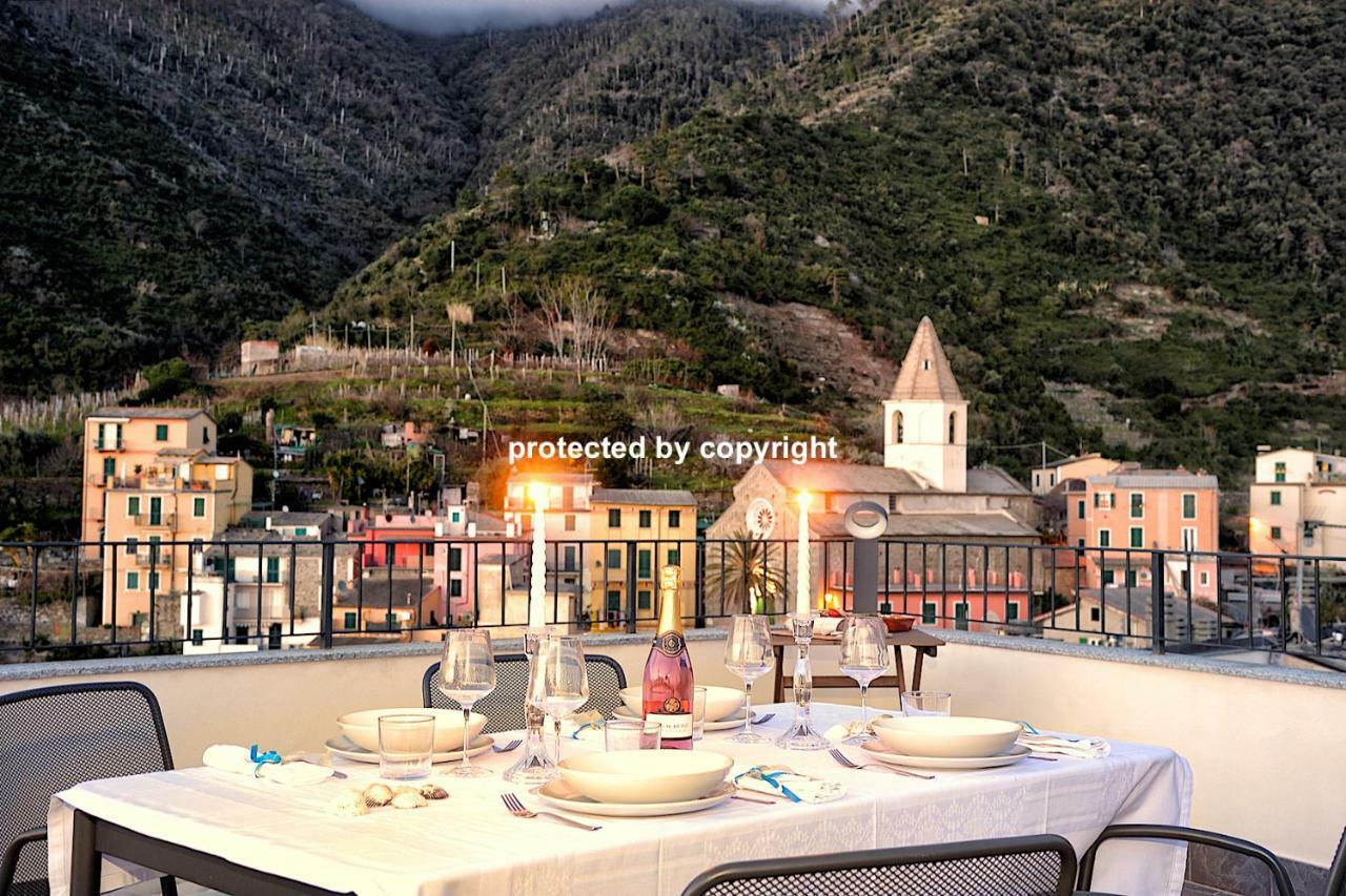 Luxury Penthouse Sea View Villa Corniglia Bagian luar foto